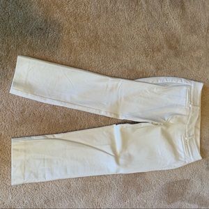 Crop white loft pants